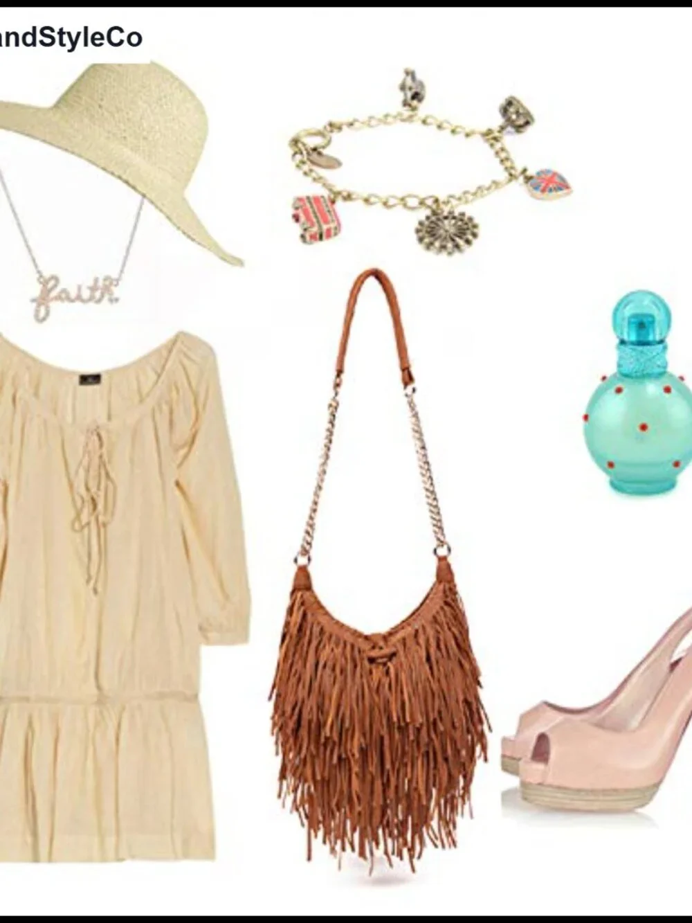 Women Fringe Tassel Cross Body Bag PU Leather Leisure Shoulder Bag